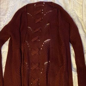 Maroon Cardigan